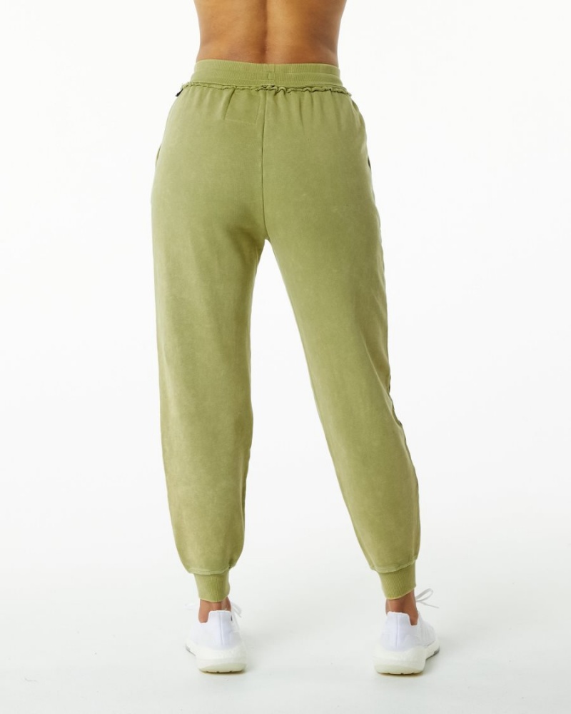 Women's Alphalete Very Terry Jogger Jogger Jade Green | 0629-PJBMC