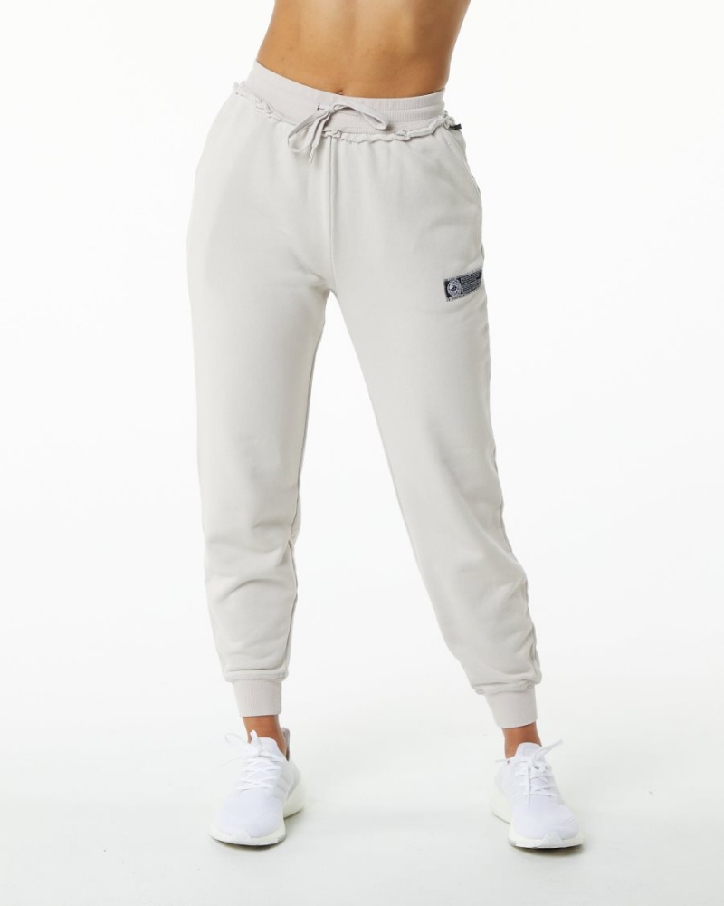 Women's Alphalete Very Terry Jogger Jogger Moonstone | 8792-ILJYA