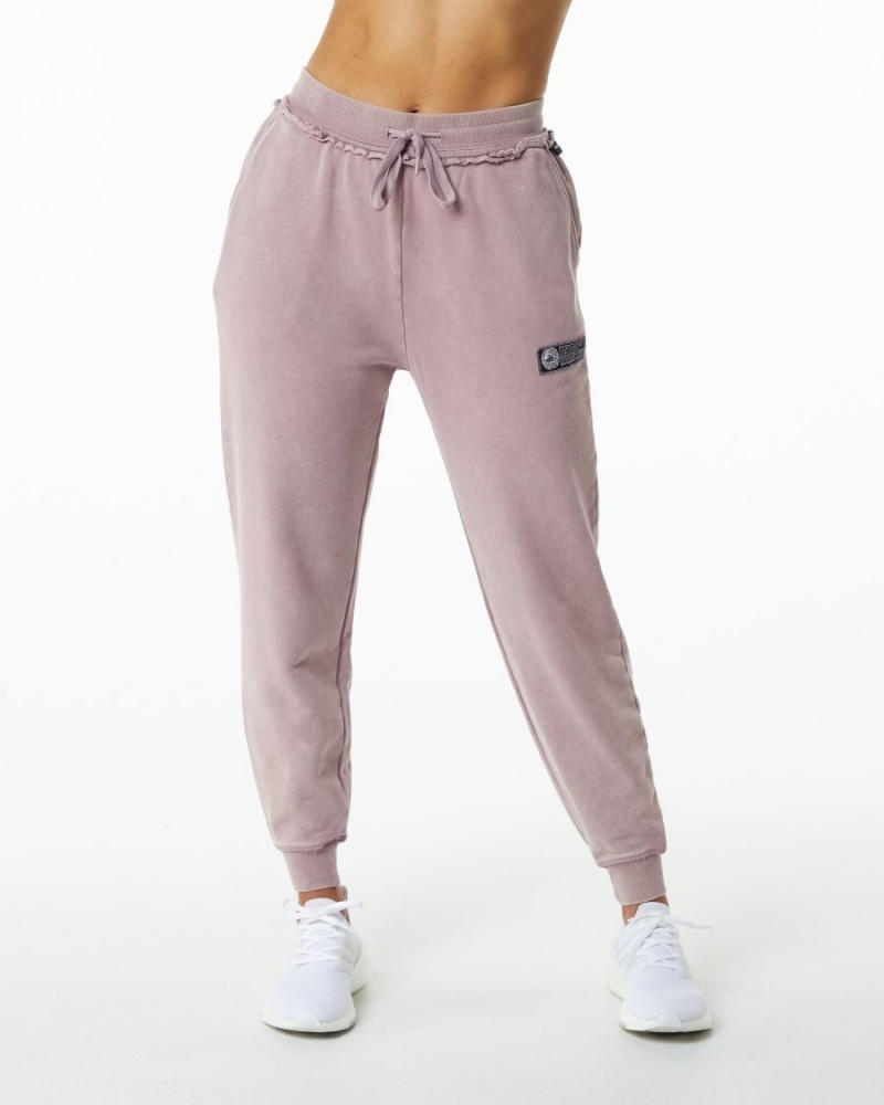 Women's Alphalete Very Terry Jogger Jogger Rose Quartz | 1385-OECIK