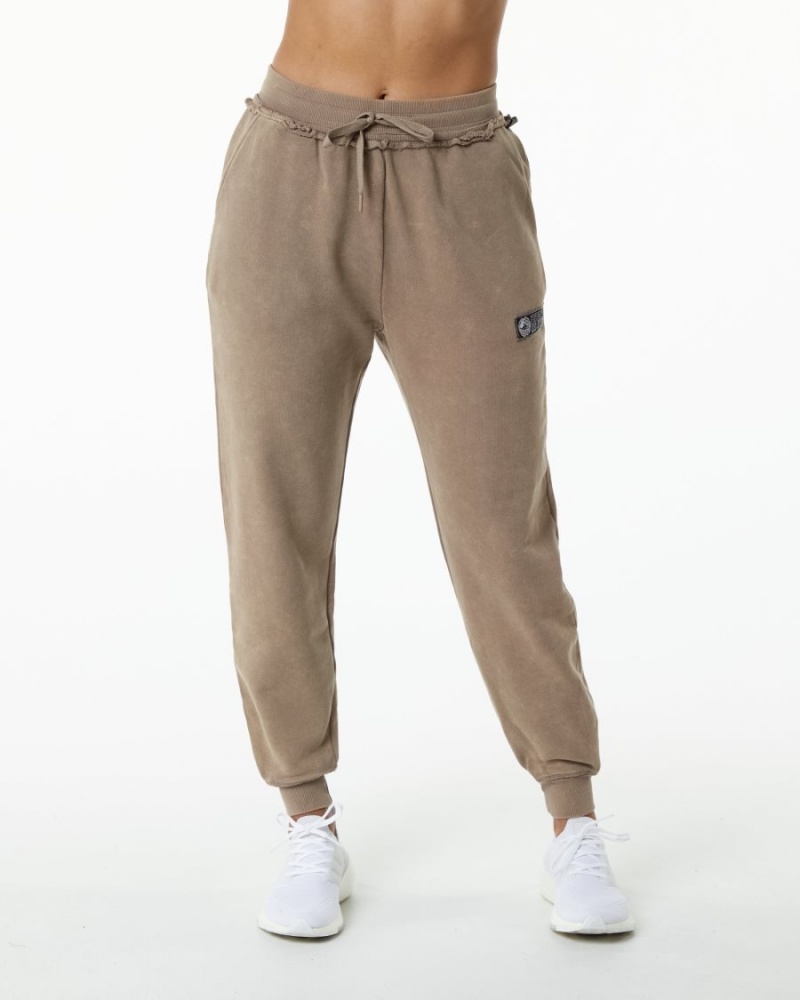 Women's Alphalete Very Terry Jogger Jogger Smokey Quartz | 9314-WFQND