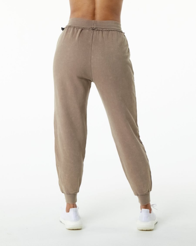 Women's Alphalete Very Terry Jogger Jogger Smokey Quartz | 9314-WFQND